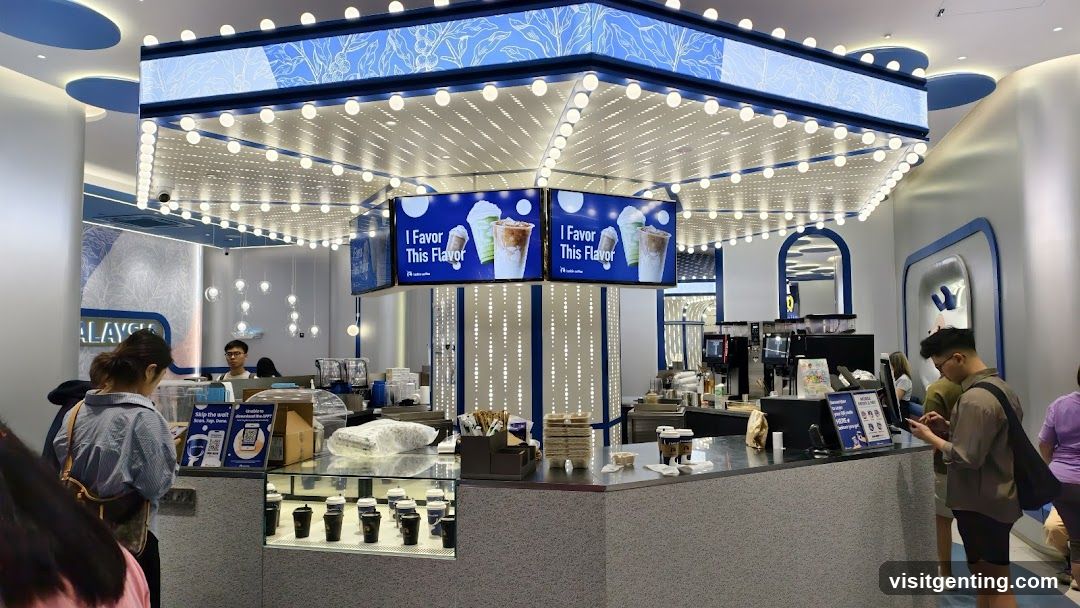 Interior of beverage shop