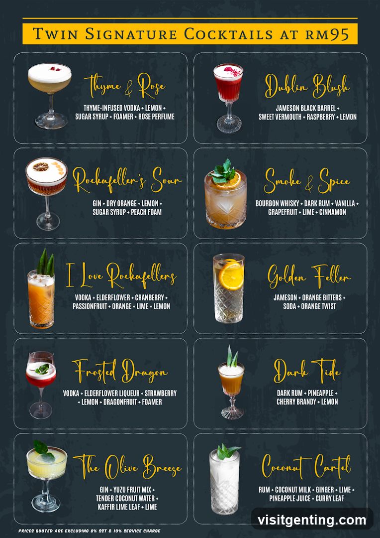 Twin Signature Cocktails