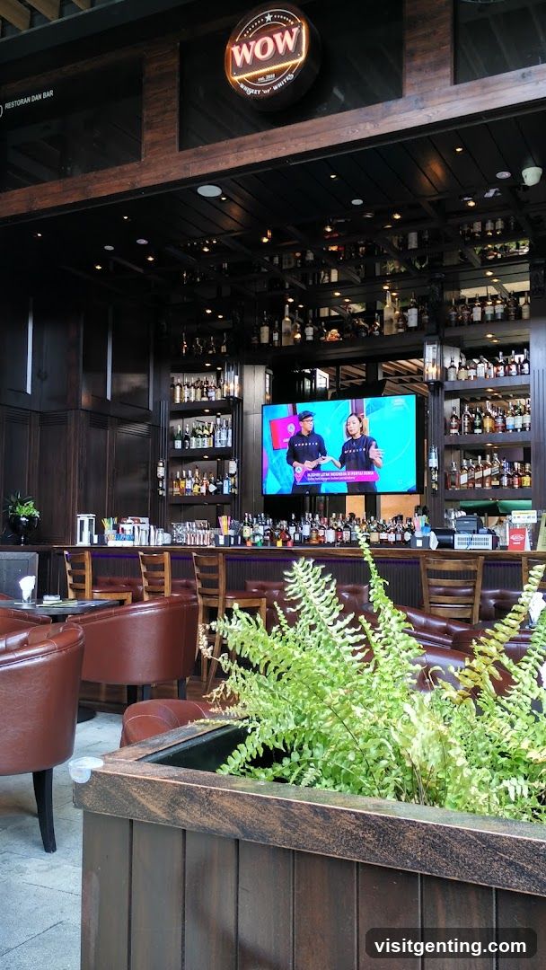 Interior of a bar restaurant
