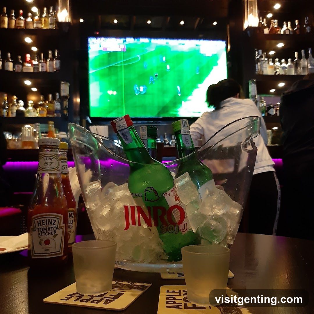 Bar Interior with Sports Broadcast