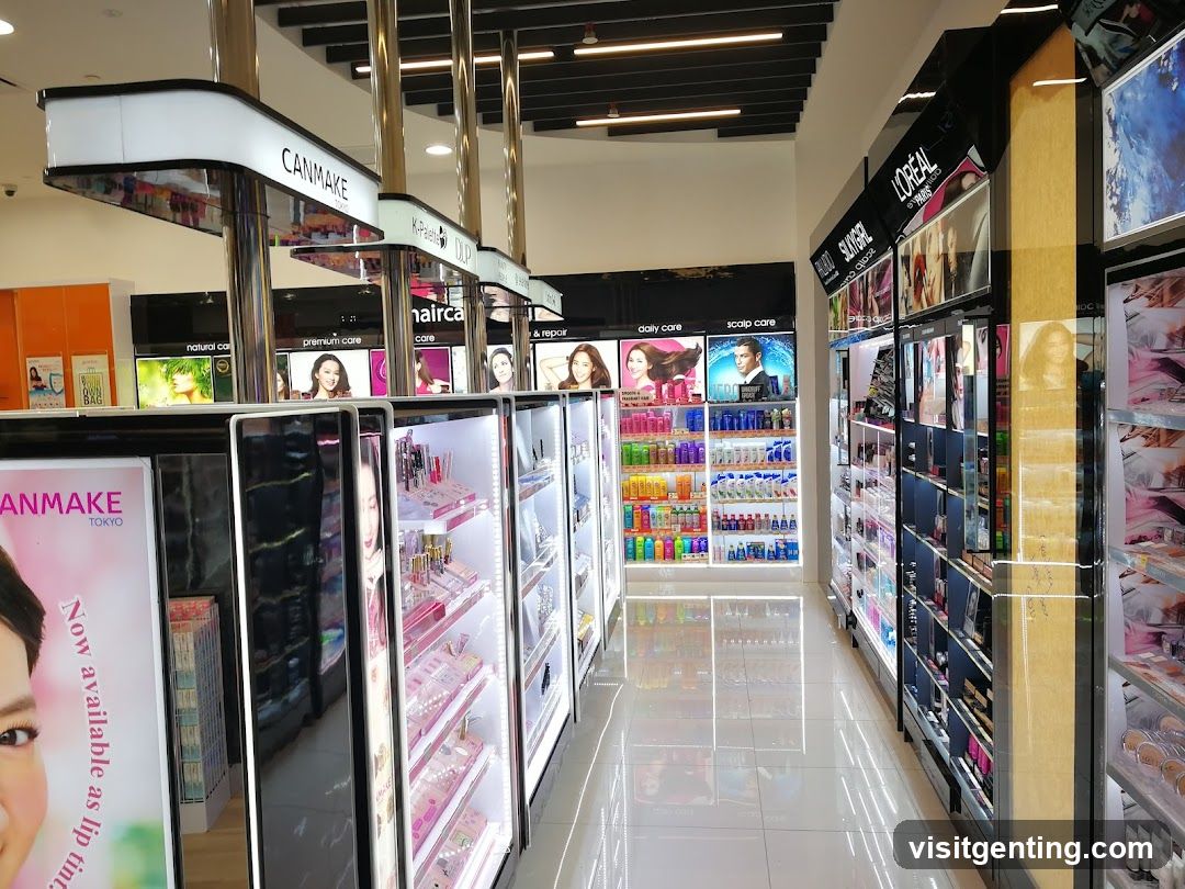 Interior of cosmetics store