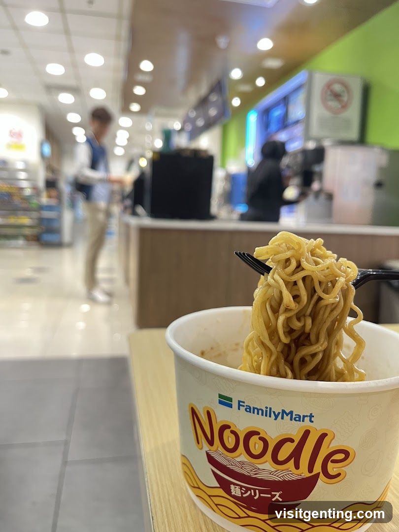 FamilyMart Noodle Shop Interior