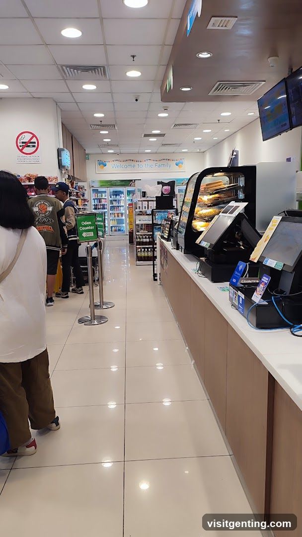 Inside a retail store