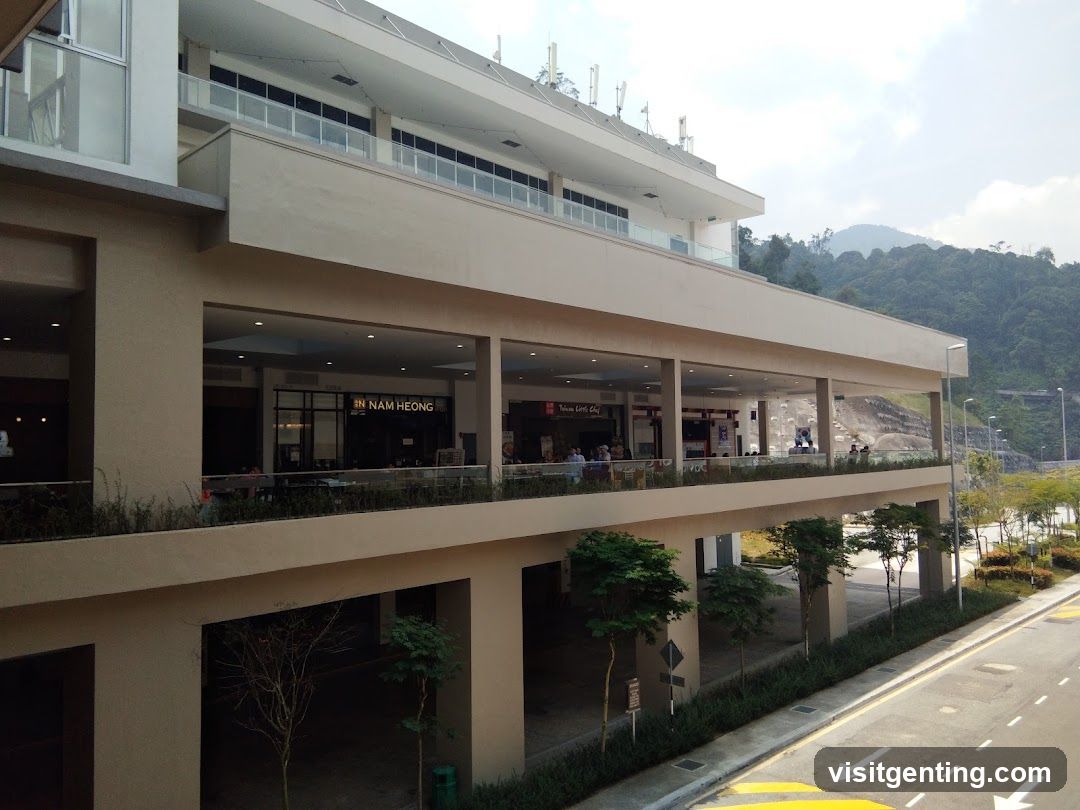 Multi-level commercial building facade