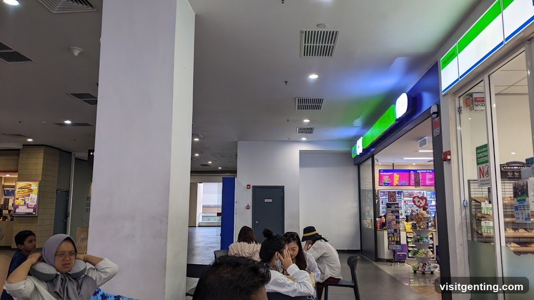 Interior of a shopping mall corridor
