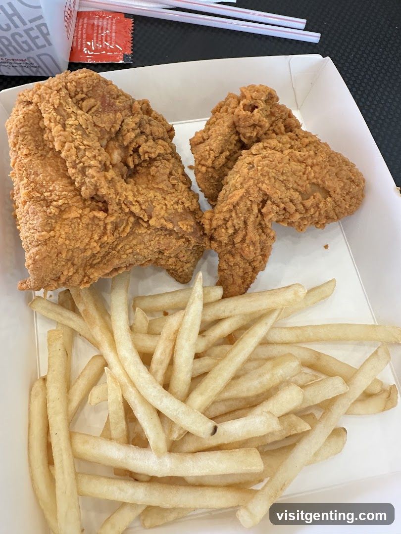 Fried Chicken and French Fries