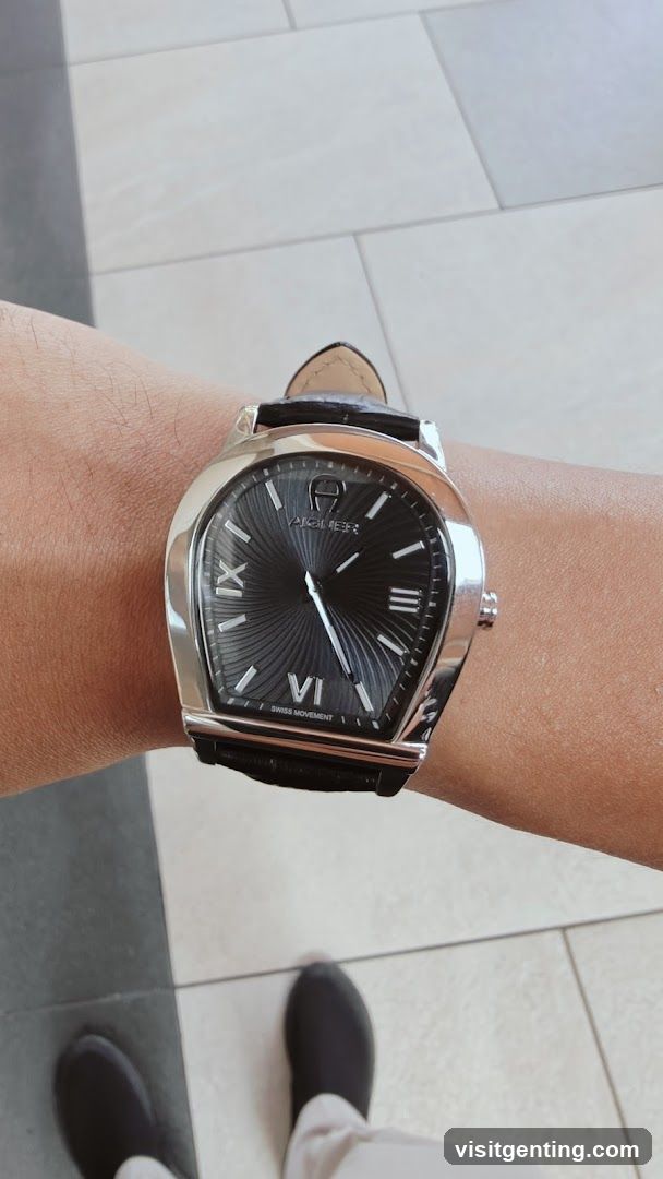 Wristwatch on Person's Arm