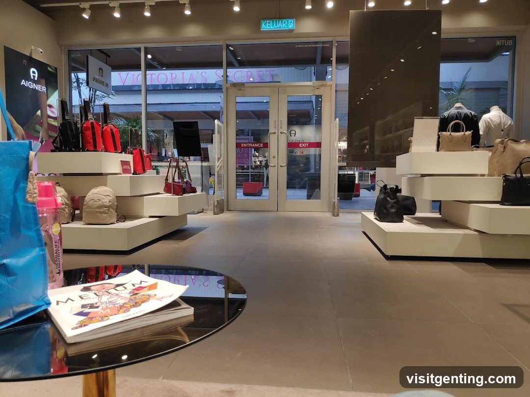 Interior of a retail store