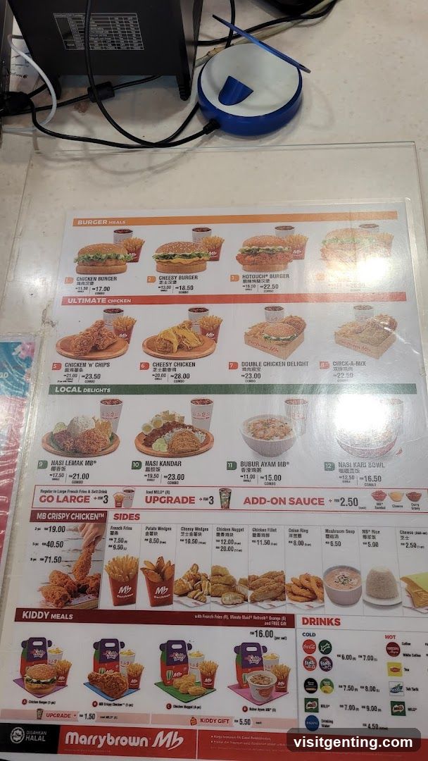 Marrybrown Mb Menu
