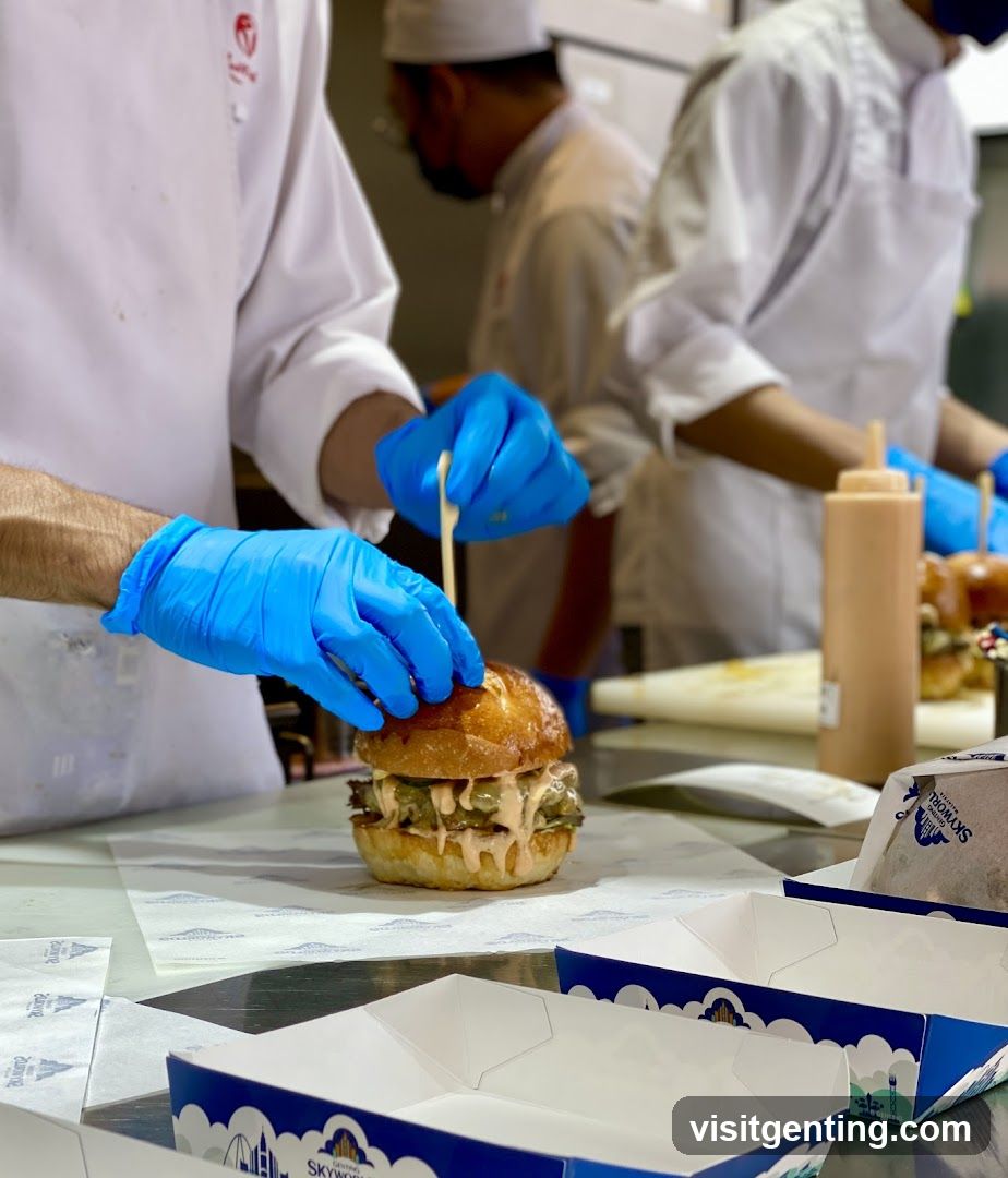 Restaurant kitchen scene