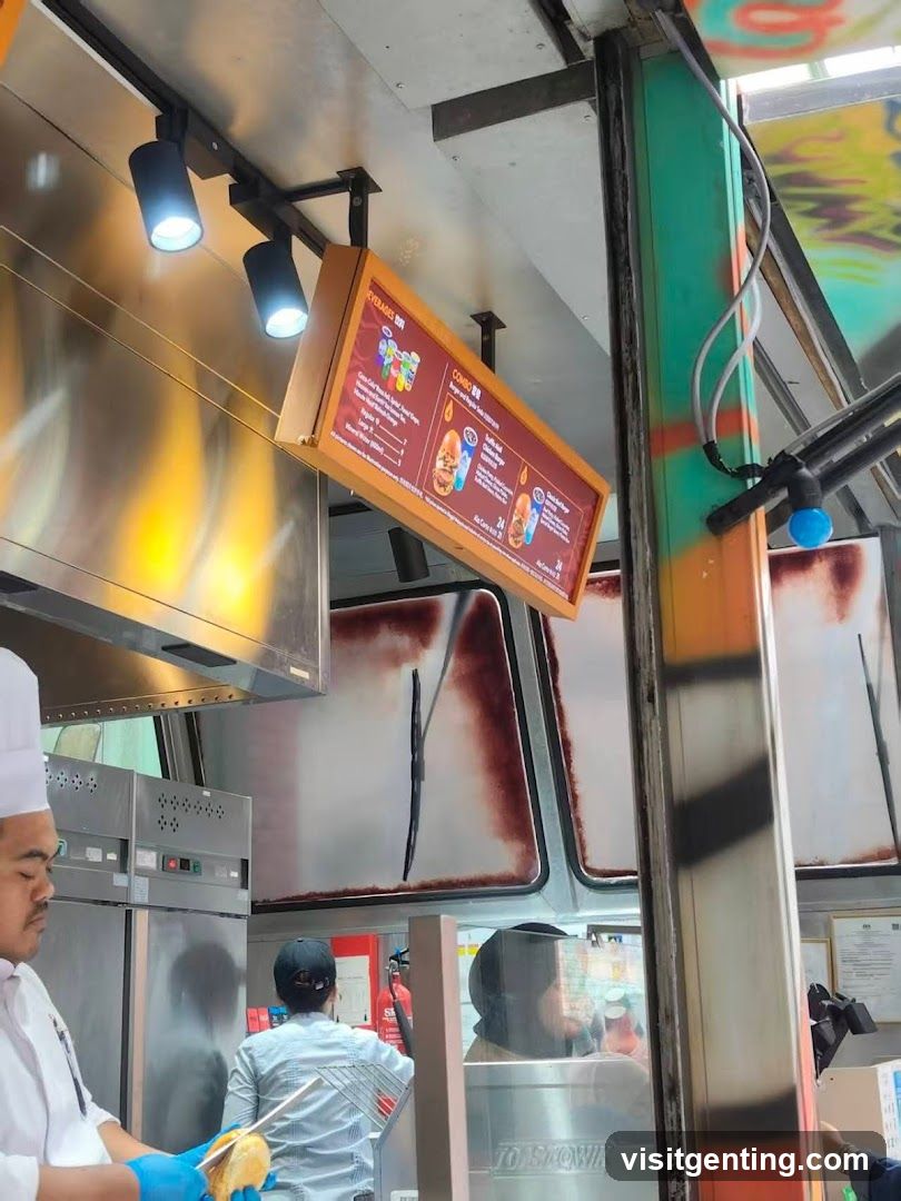 Food truck interior