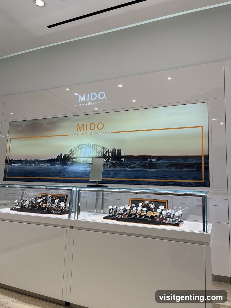 MIDO Watch Display Interior