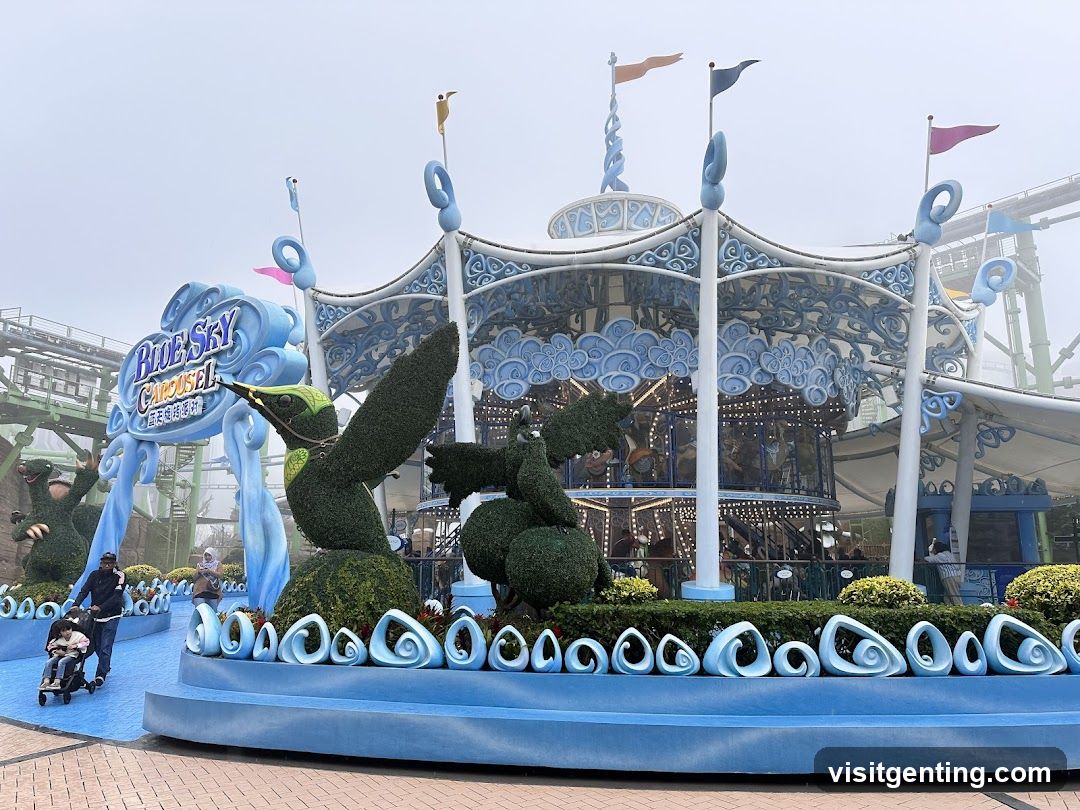 Blue Sky Carousel at theme park