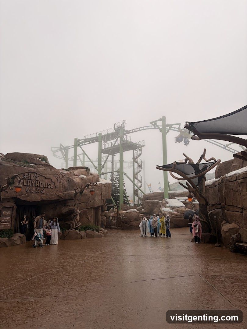 Amusement Park Entrance Area