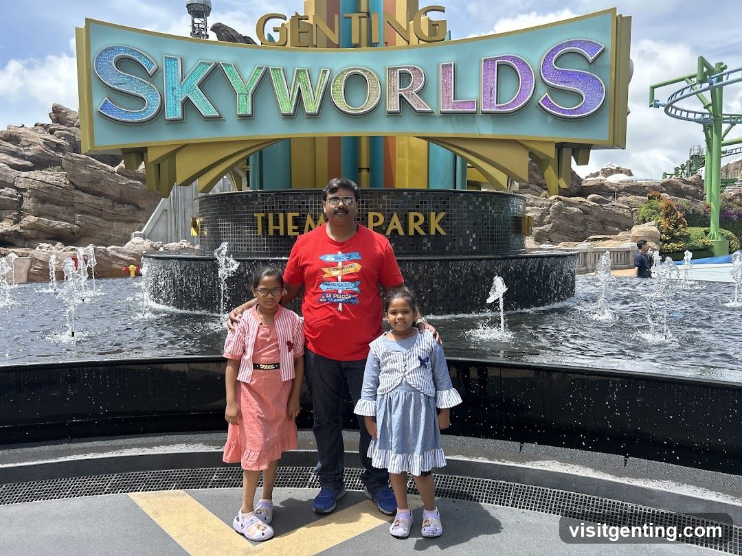Family at Genting Skyworlds Theme Park