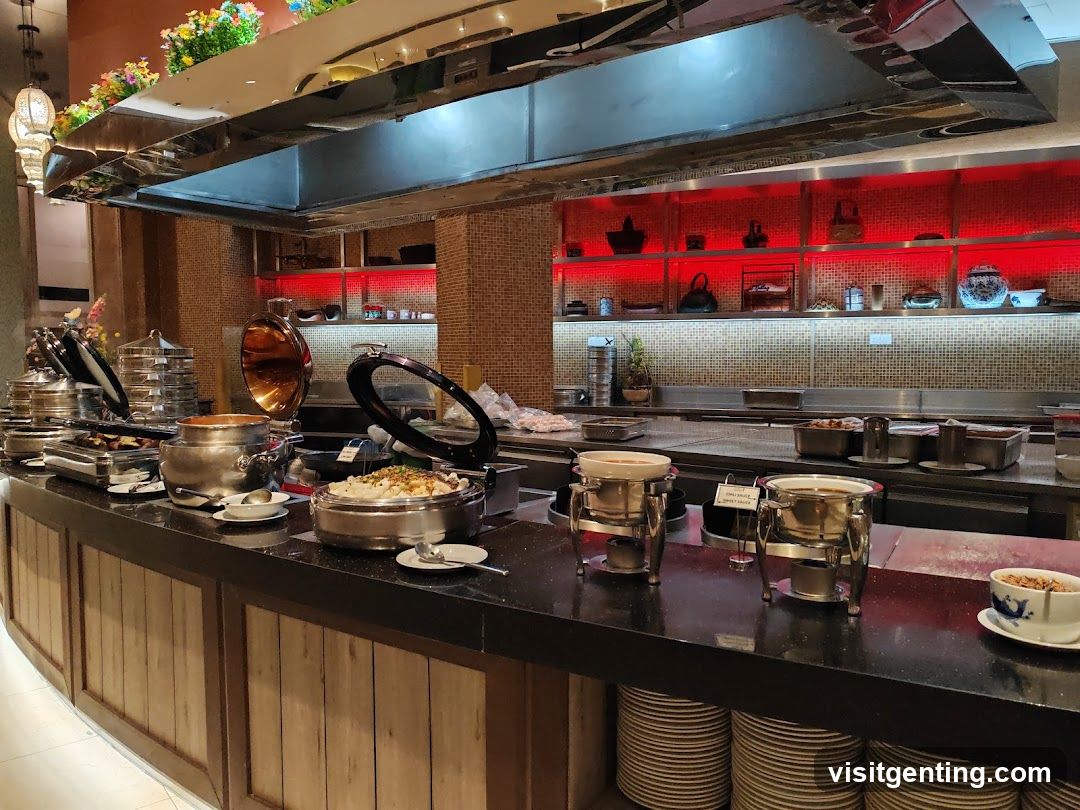 Restaurant buffet area