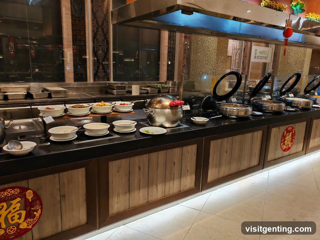 Restaurant buffet area