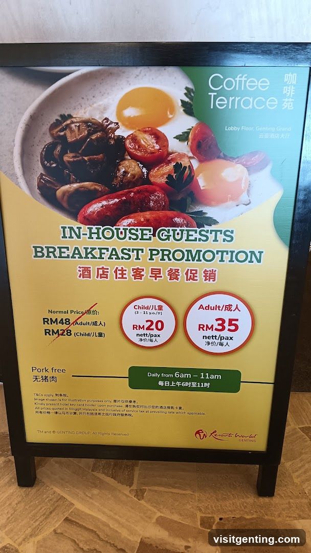 Coffee Terrace Promotion Sign