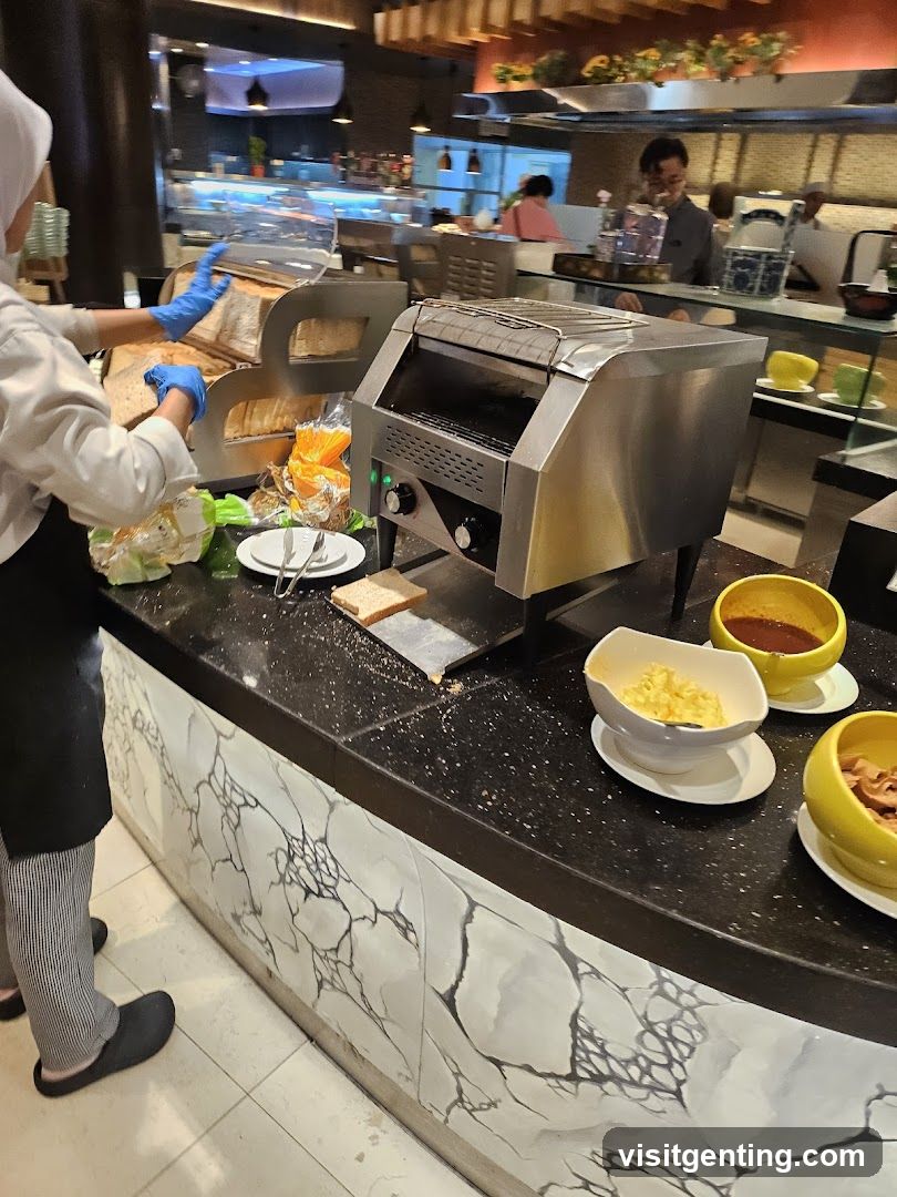 Restaurant Interior Food Service Area
