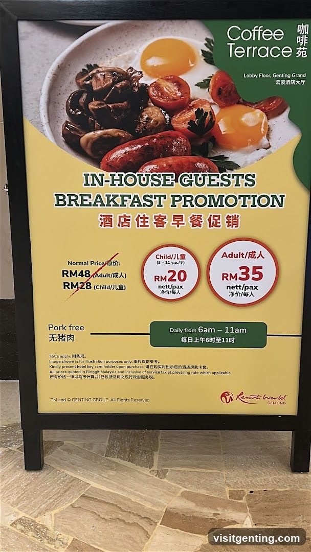 Coffee Terrace Promotion Sign