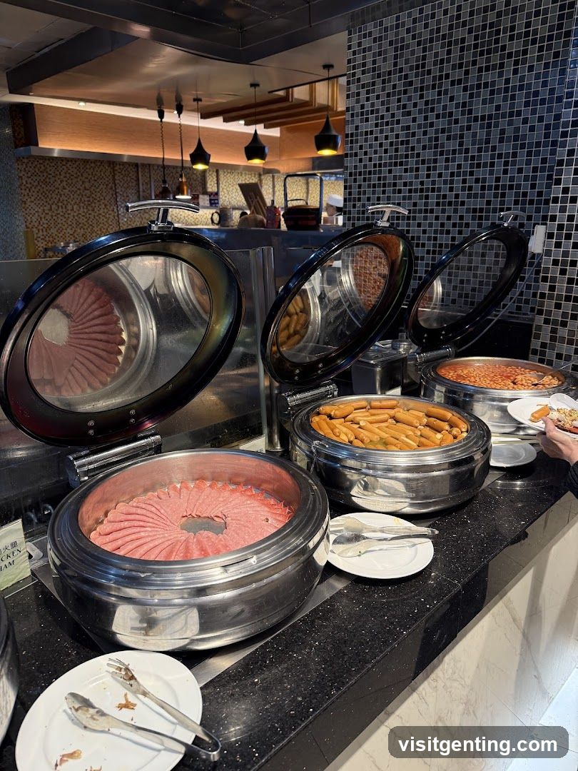 Restaurant buffet area