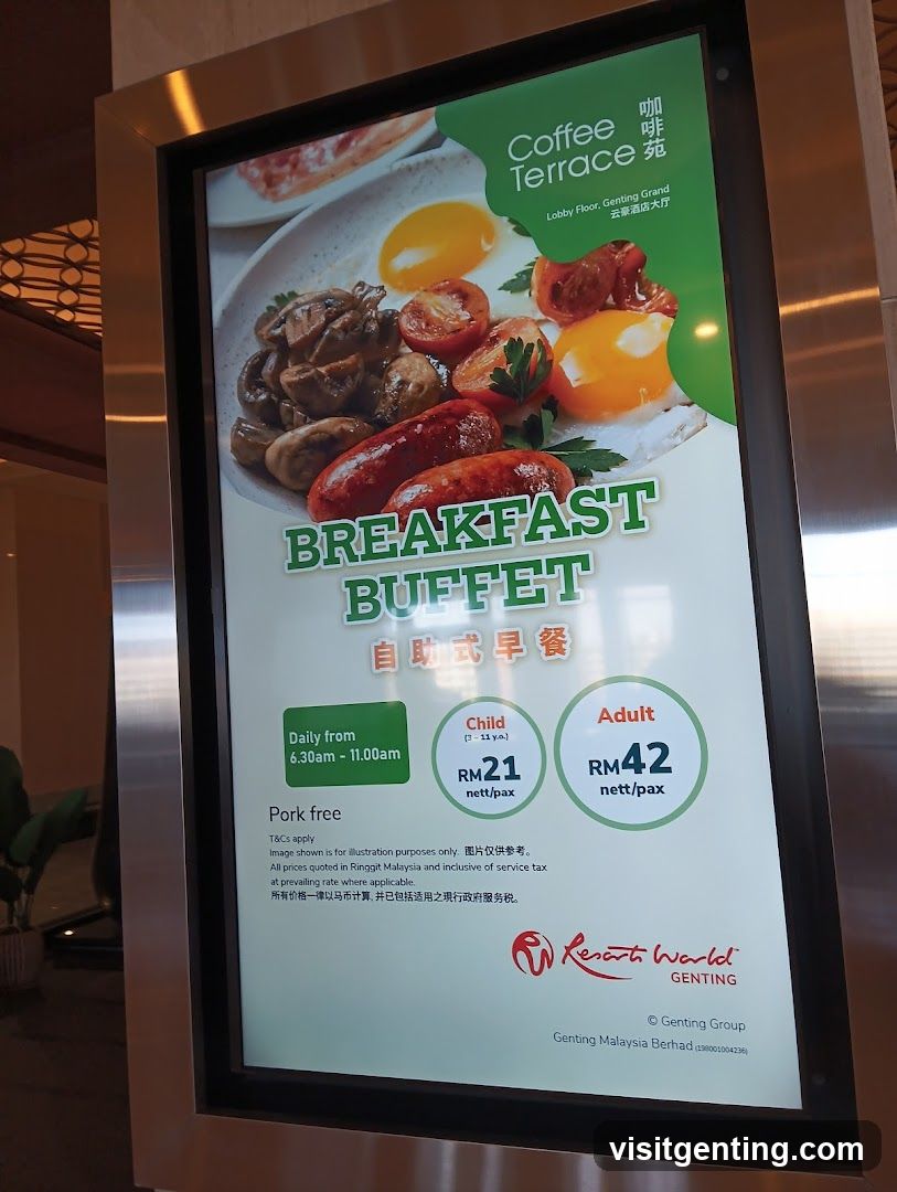 Breakfast Buffet Advertisement
