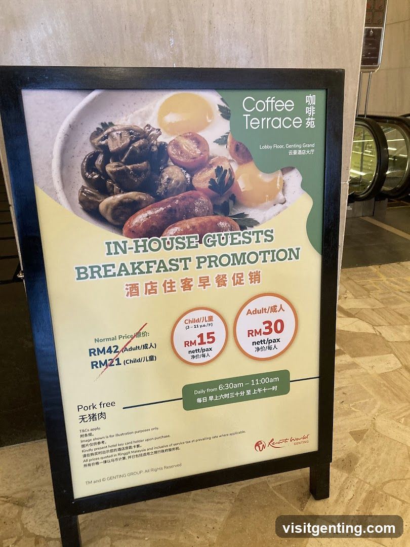Coffee Terrace Promotion Sign