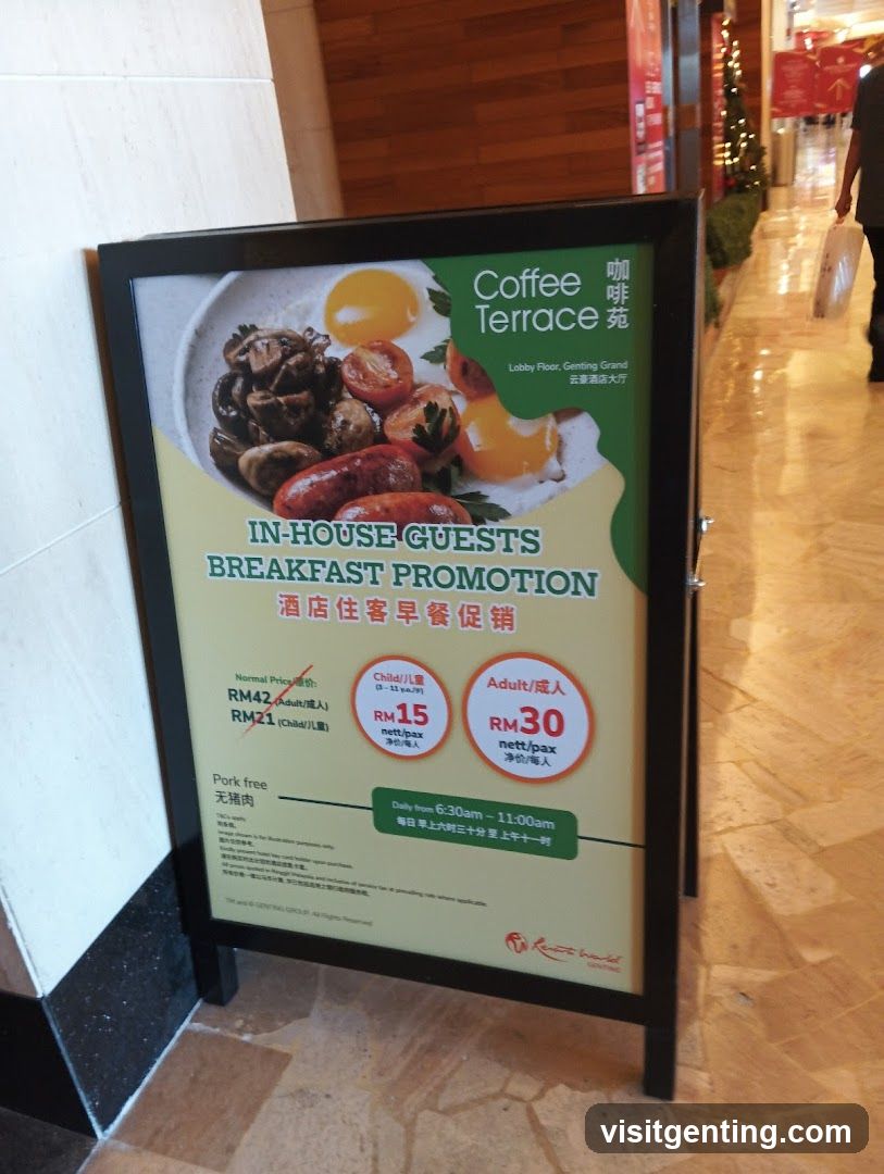 Coffee Terrace Promotion Sign