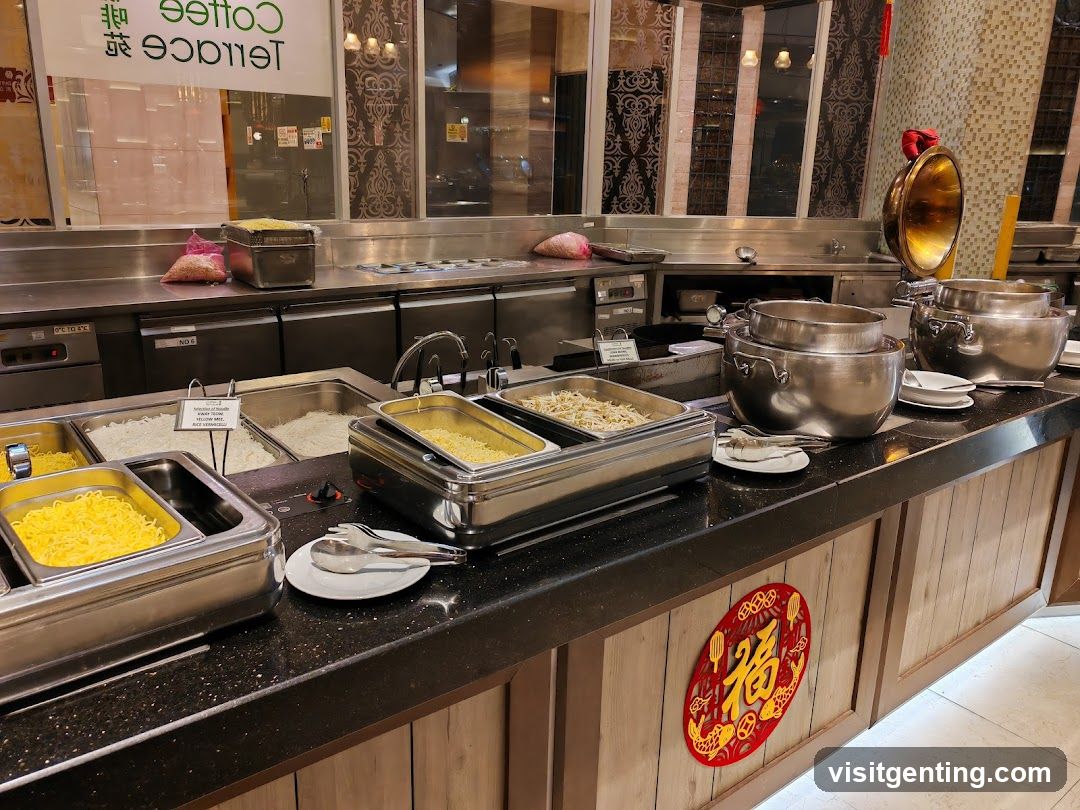 Restaurant buffet area