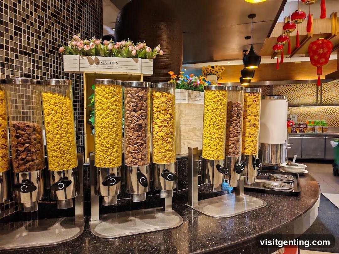 Cereal Dispensers in Restaurant Interior