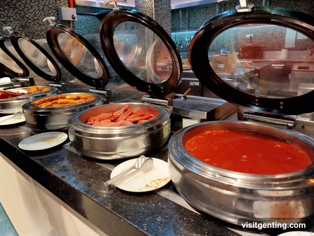 Restaurant buffet area