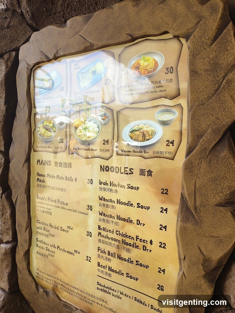 Restaurant Menu Board