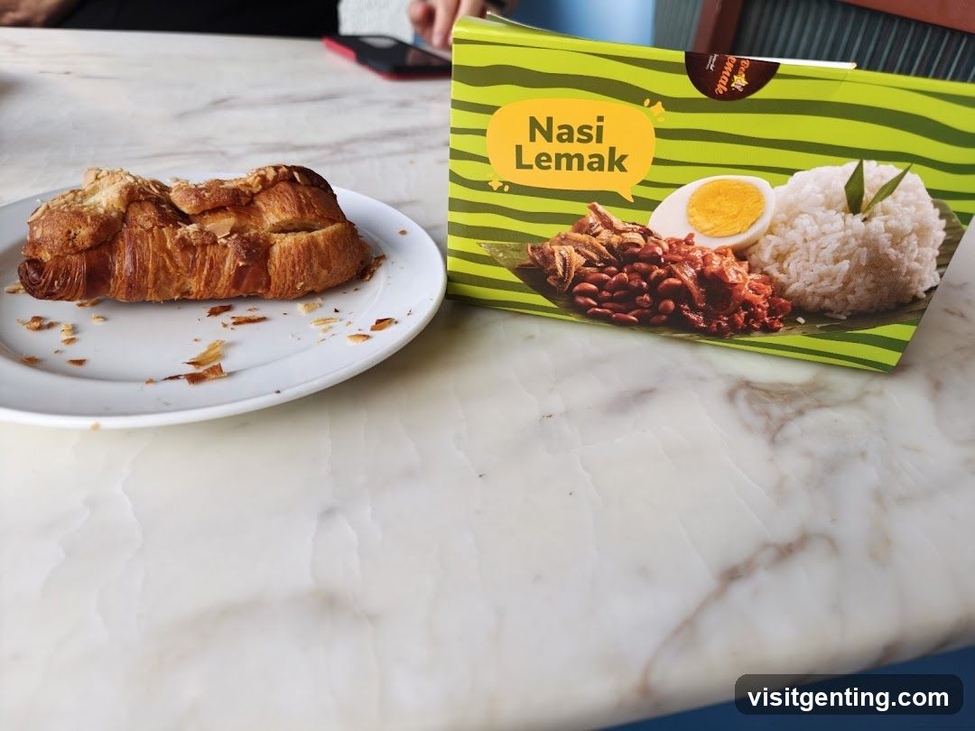 Table with food items