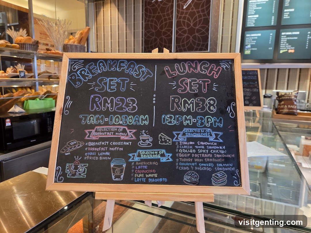 Breakfast and Lunch Sets Menu Board