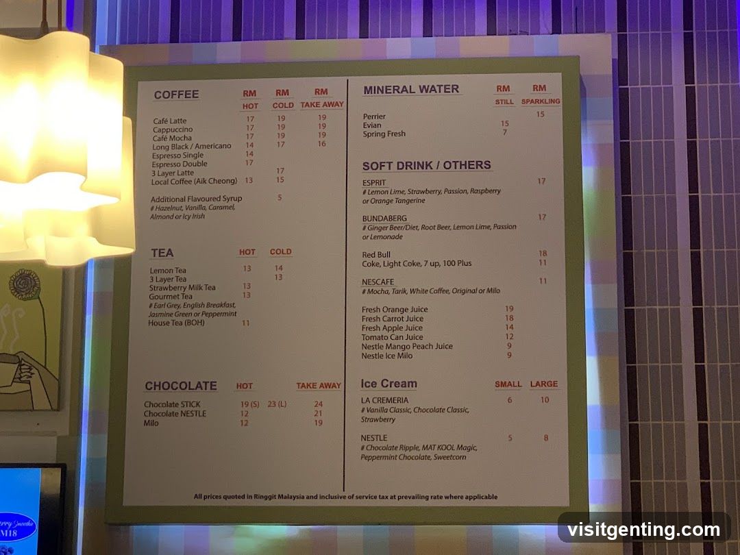 Coffee Shop Menu