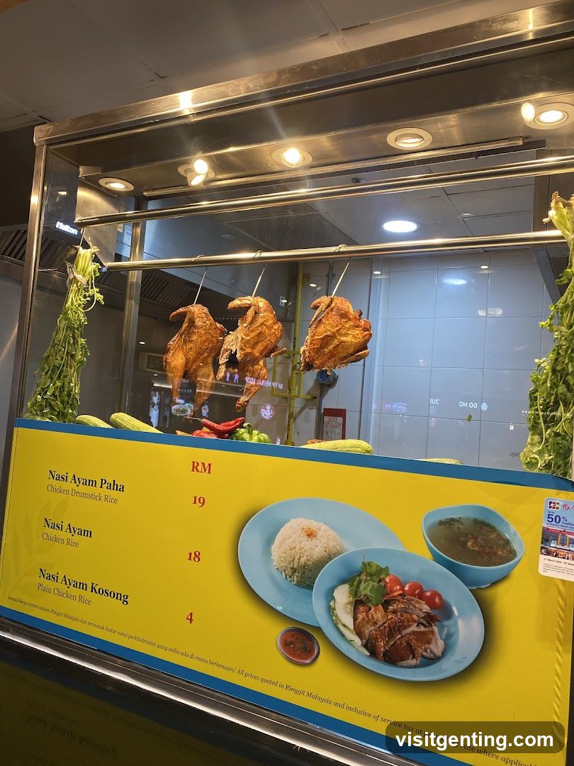 Nasi Ayam Menu Board
