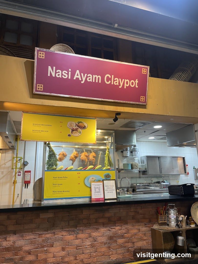 Nasi Ayam Claypot stall interior