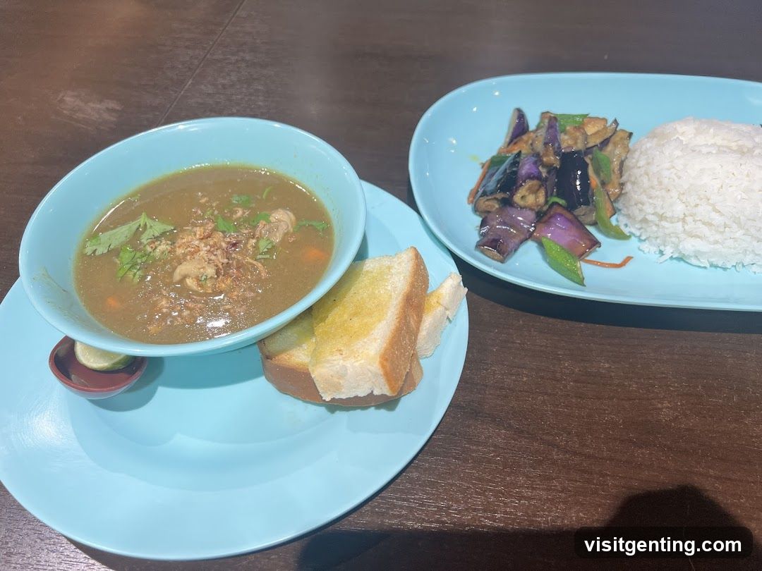 Dinner Plate and Bowl on Table