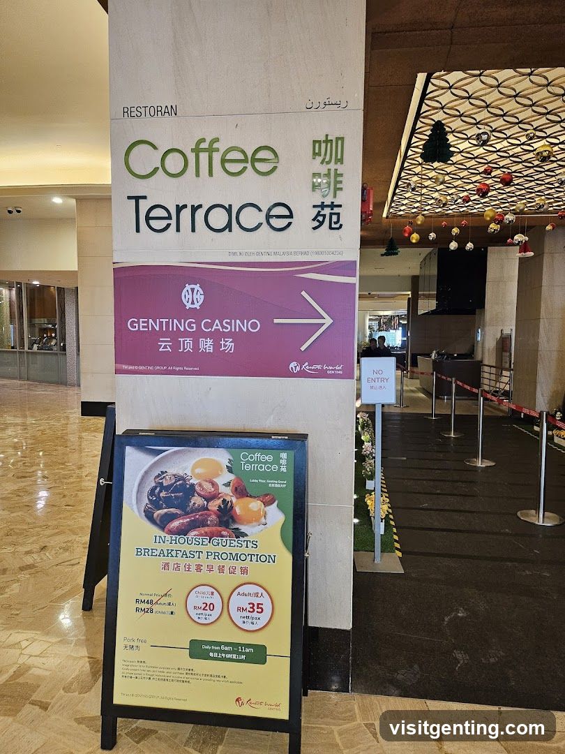 Coffee Terrace Signage and Promotion Board