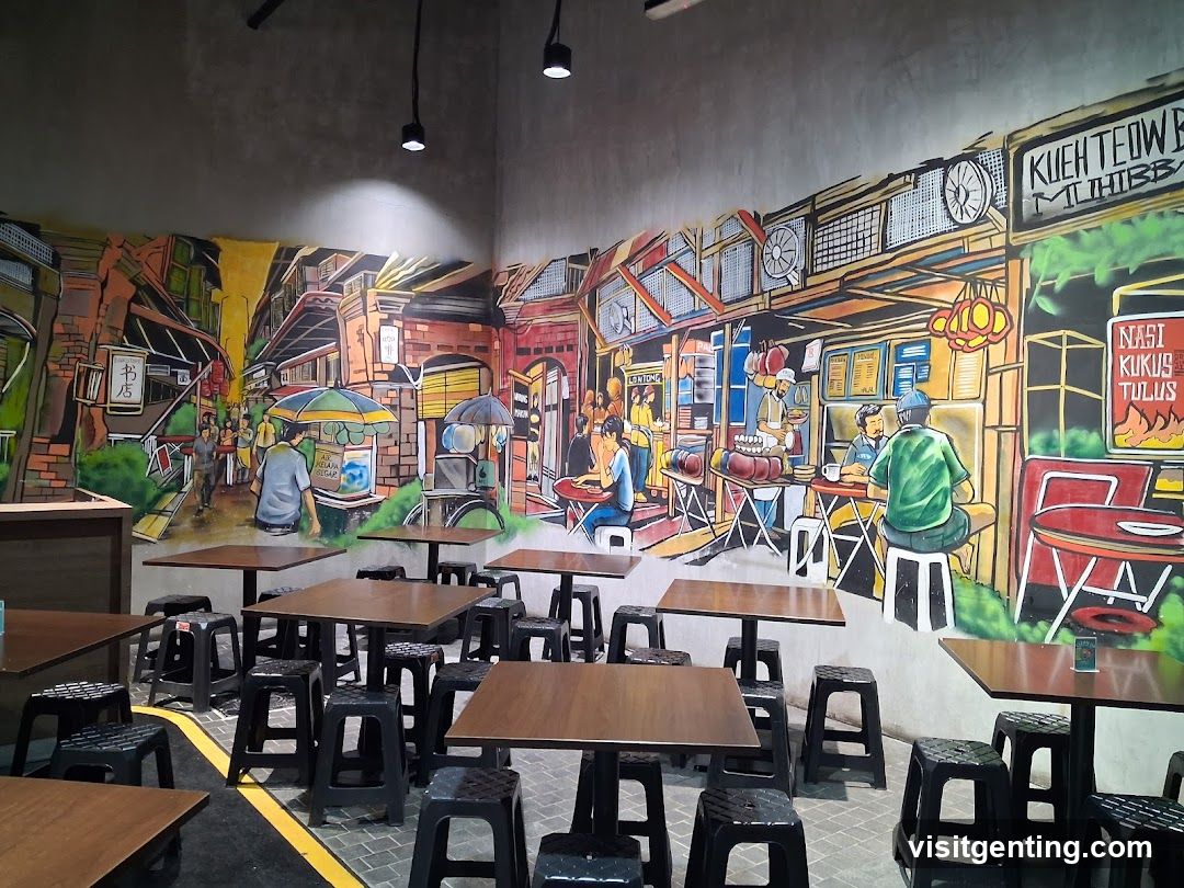 Interior with mural wall