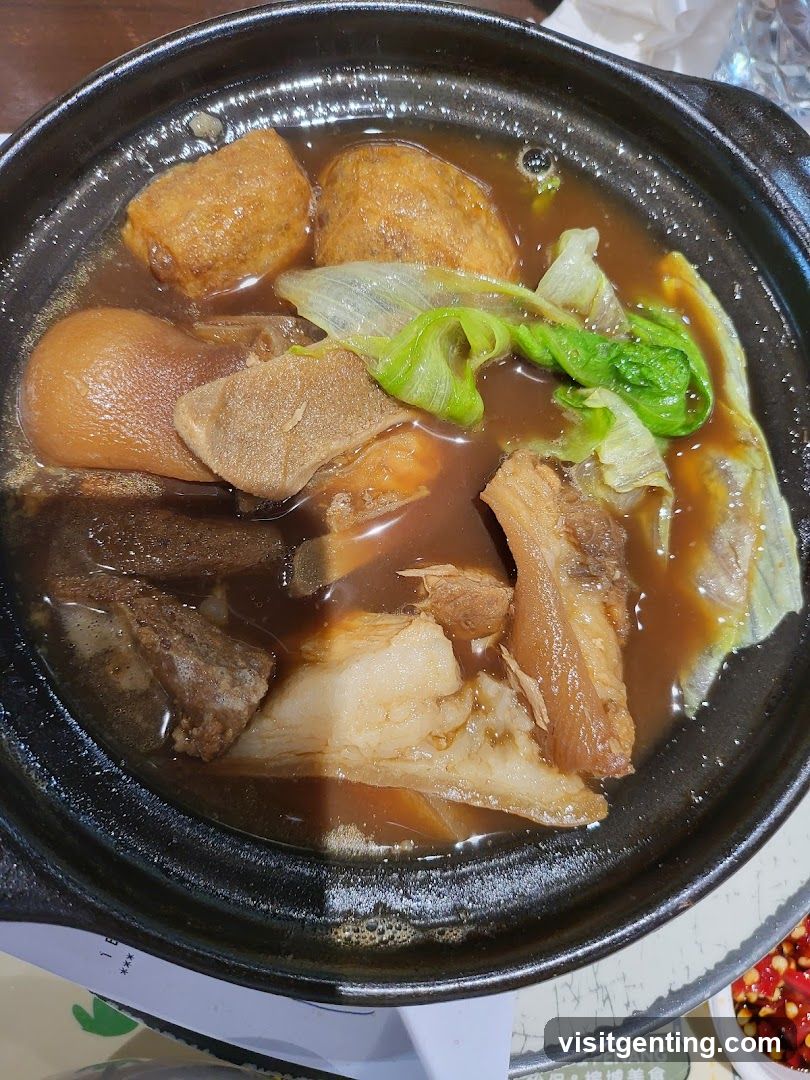 Food in a clay pot