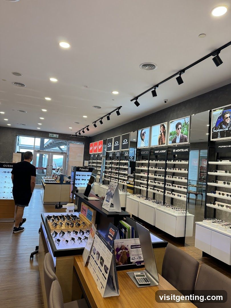 Sunglasses Retail Store Interior