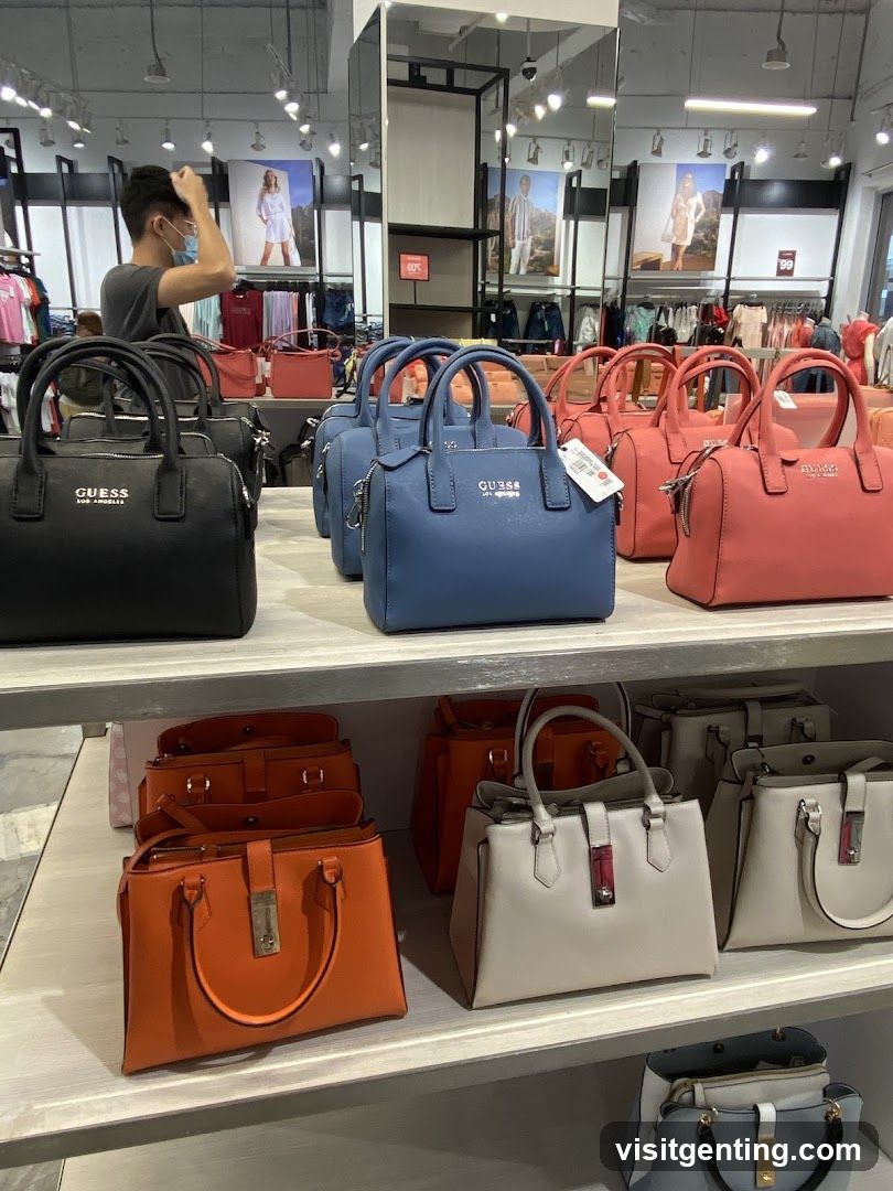 Guess Handbag Display in Store