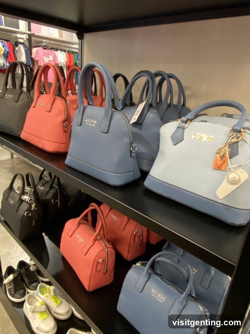 Guess Handbags Display