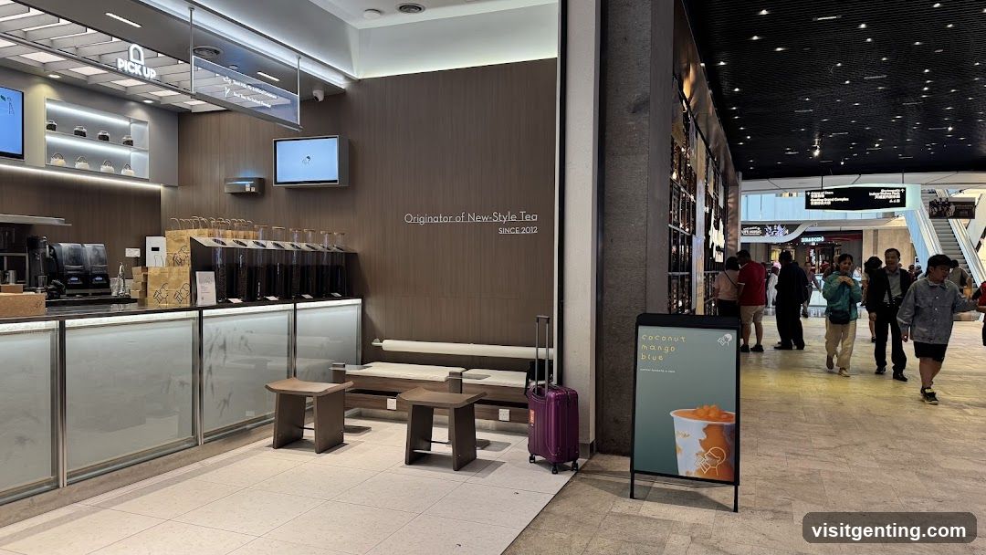Interior of a beverage shop