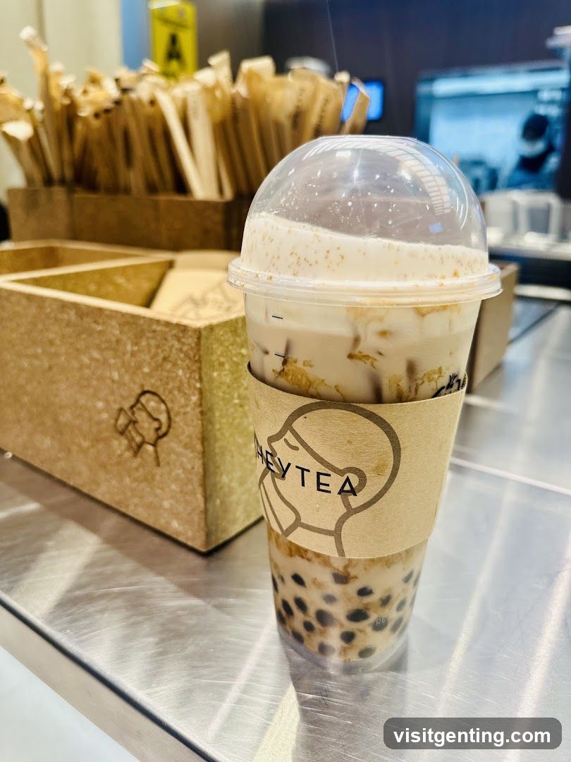 Boba Tea Cup on Counter