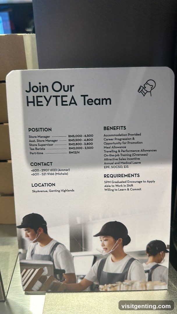 Heytea Job Posting