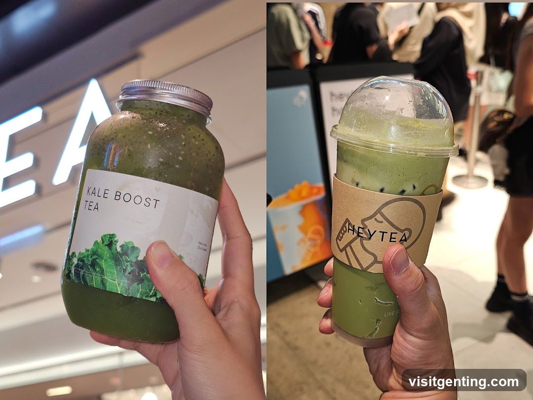 Two beverages from HeyTea