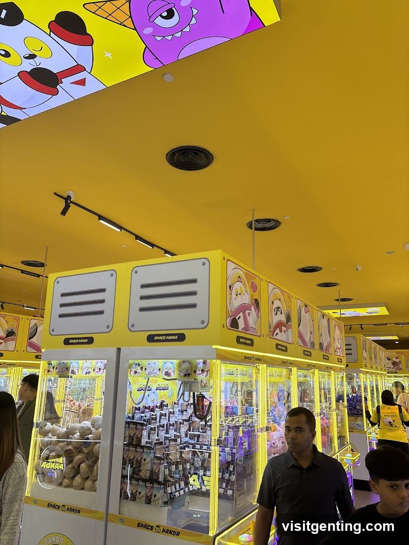 Space Panda claw machine store interior