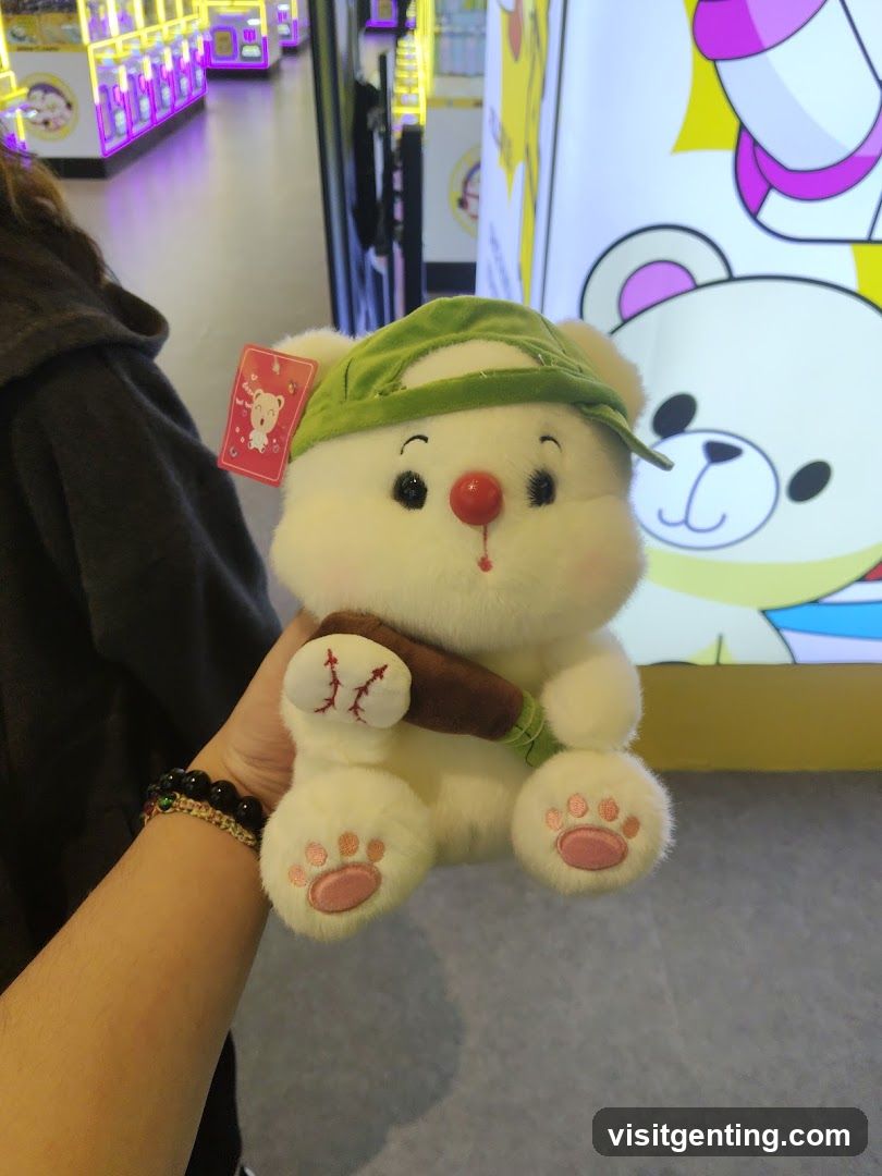 Plush Toy Held in Store Interior